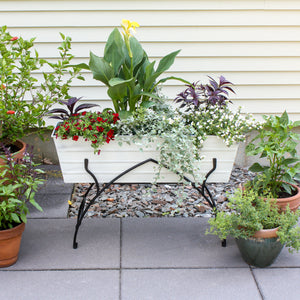36" Green Flower Box with Bella Stand Flower Box