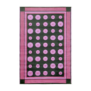 4 x 6 ft Dots Floor Mat Floor Mat Berry