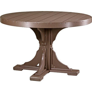 Poly 4 ft Round Table (Bar Height) by LuxCraft