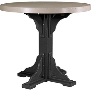 Poly 4 ft Round Table (Bar Height) by LuxCraft