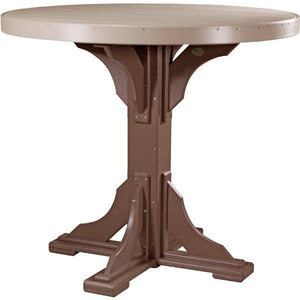 Poly 4 ft Round Table (Bar Height) by LuxCraft