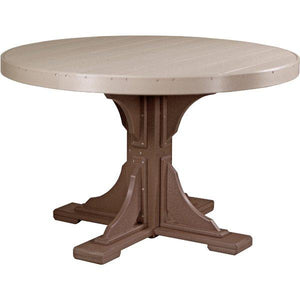 Poly 4 ft Round Table (Bar Height) by LuxCraft