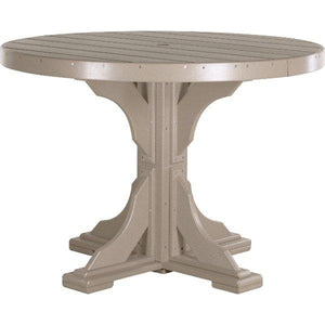 Poly 4 ft Round Table (Bar Height) by LuxCraft