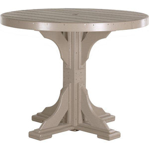 Poly 4 ft Round Table (Bar Height) by LuxCraft