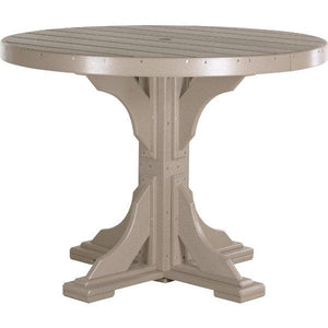 Poly 4 ft Round Table (Bar Height) by LuxCraft