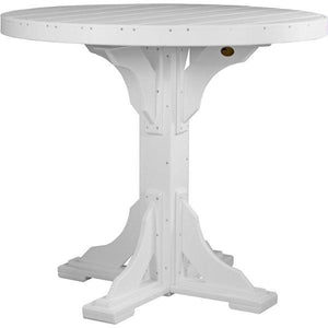 Poly 4 ft Round Table (Bar Height) by LuxCraft
