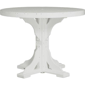 Poly 4 ft Round Table (Bar Height) by LuxCraft