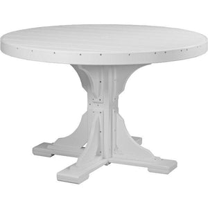 Poly 4 ft Round Table (Bar Height) by LuxCraft