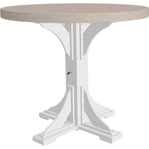 Poly 4 ft Round Table (Bar Height) by LuxCraft