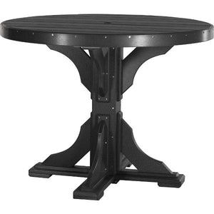 Poly 4 ft Round Table (Bar Height) by LuxCraft