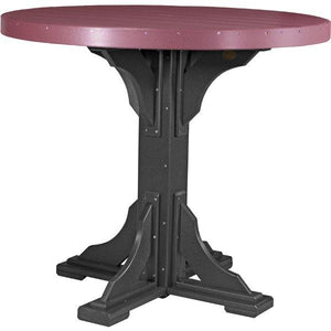 Poly 4 ft Round Table (Bar Height) by LuxCraft