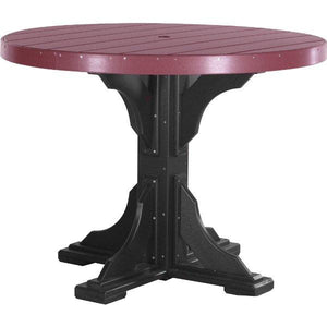 Poly 4 ft Round Table (Bar Height) by LuxCraft