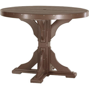 Poly 4 ft Round Table (Bar Height) by LuxCraft