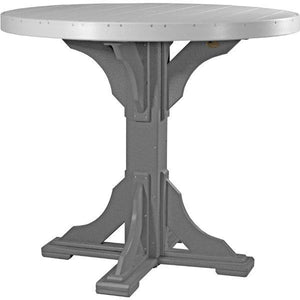 Poly 4 ft Round Table (Bar Height) by LuxCraft