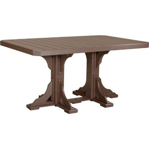 Poly 4ft x 6ft Rectangular Table Bar Height