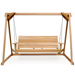 6-ft & 8-ft A-Frame and Swing Set Porch Swing 8' Swing Frame & 5' Porch Swing Set / back yard swing / back yard swing / wooden swings for sale