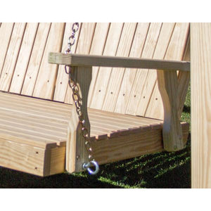 60" Treated Pine Curveback Swingbed