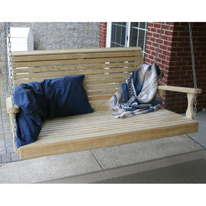 60" Treated Pine Rollback Swingbed Porch Swing Bed