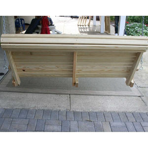 60" Treated Pine Rollback Swingbed Porch Swing Bed