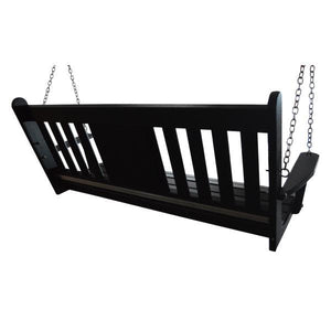 5 ft Poly Traditional English Swing with Monogram5 ft Poly Traditional English Swing with Monogram - The Charming Bench Company