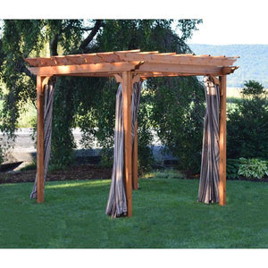 Cedar Pergola Swing Bed Stand - The Charming Bench Company
