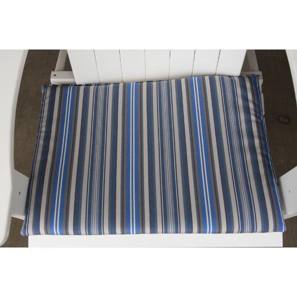 A &amp; L Furniture Chair Seat Cushion Cushions &amp; Pillows Blue Stripe