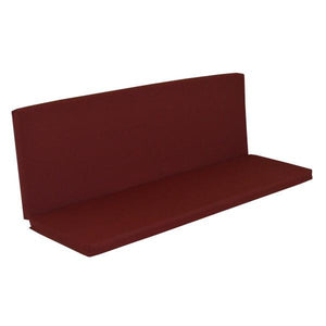 A & L Furniture Full Bench Cushion Cushions & Pillows Burgundy / 4ft
