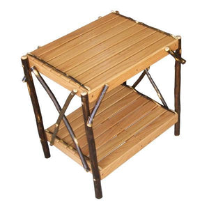 A & L Furniture Hickory End Table Table Natural