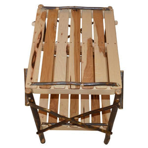 A & L Furniture Hickory End Table Table Rustic Hickory