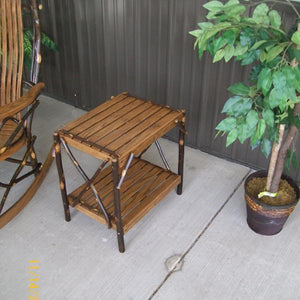 A & L Furniture Hickory End Table Table Rustic Hickory