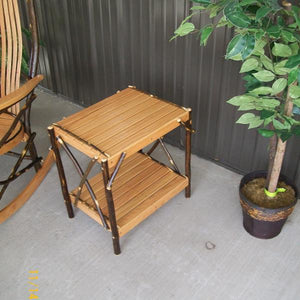 A & L Furniture Hickory End Table Table Rustic Hickory