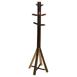 A & L Furniture Hickory Split Base Coat Tree - Rustic Hickory Coat Tree