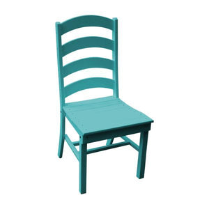 A & L Furniture Ladderback Dining Chair Outdoor Chairs Aruba Blue
