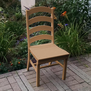 A & L Furniture Ladderback Dining Chair Outdoor Chairs Aruba Blue