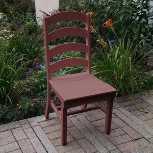 A & L Furniture Ladderback Dining Chair Outdoor Chairs Aruba Blue