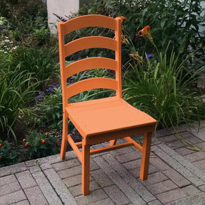 A & L Furniture Ladderback Dining Chair Outdoor Chairs Aruba Blue