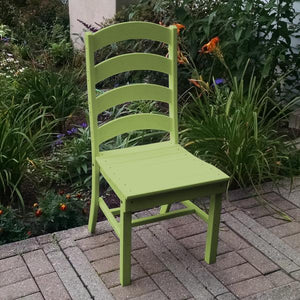 A & L Furniture Ladderback Dining Chair Outdoor Chairs Aruba Blue