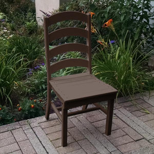 A & L Furniture Ladderback Dining Chair Outdoor Chairs Aruba Blue