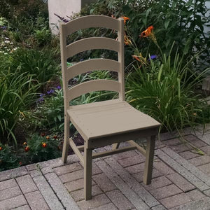 A & L Furniture Ladderback Dining Chair Outdoor Chairs Aruba Blue