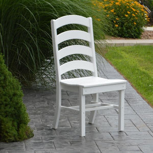 A & L Furniture Ladderback Dining Chair Outdoor Chairs Aruba Blue