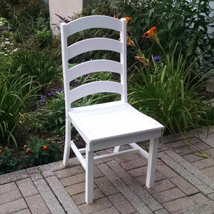 A & L Furniture Ladderback Dining Chair Outdoor Chairs Aruba Blue