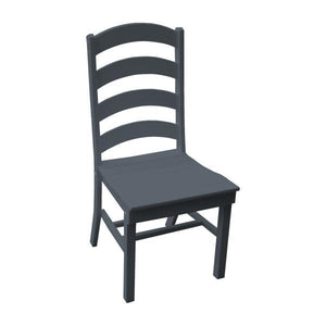 A & L Furniture Ladderback Dining Chair Outdoor Chairs Dark Gray