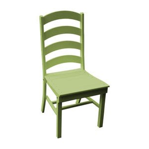 A & L Furniture Ladderback Dining Chair Outdoor Chairs Tropical Lime