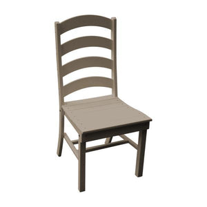 A & L Furniture Ladderback Dining Chair Outdoor Chairs Weathered Wood