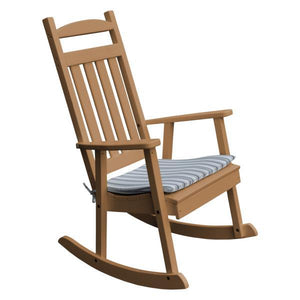 A & L Furniture Poly Classic Porch Rocker Rocker Chair Cedar