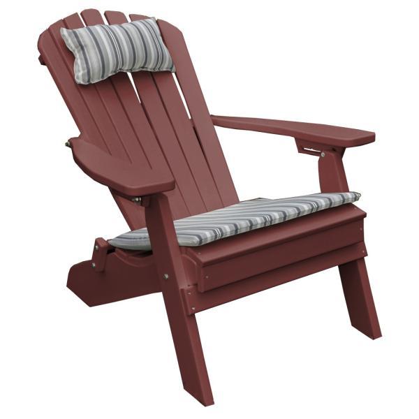 A &amp; L Furniture Poly Folding/Reclining Adirondack Chair Outdoor Chairs Cherrywood