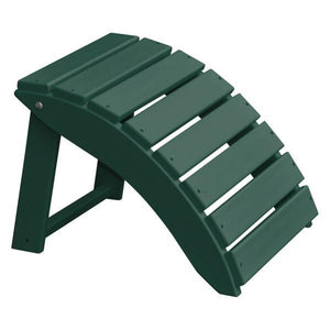 A & L Furniture Recycled Plastic Poly Folding Ottoman Ottoman Aruba Blue