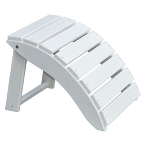 A & L Furniture Recycled Plastic Poly Folding Ottoman Ottoman Aruba Blue