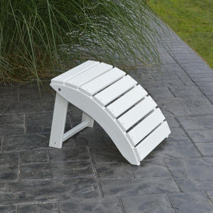 A & L Furniture Recycled Plastic Poly Folding Ottoman Ottoman Aruba Blue