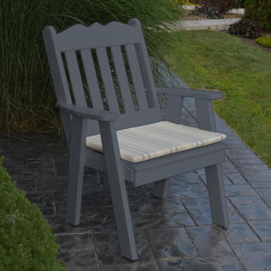 A & L Furniture Recycled Plastic Poly Royal English Chair Outdoor Chairs Aruba Blue